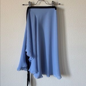 Aurora ballet wrap skirt long blue medium